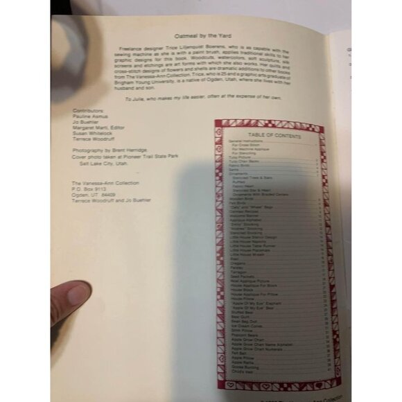 Vintage Oatmeal by the Yard Quilting, Cross Stitch & Crafts Chart Vanessa Ann Co - Picture 3 of 3